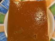 Una foto de flan base