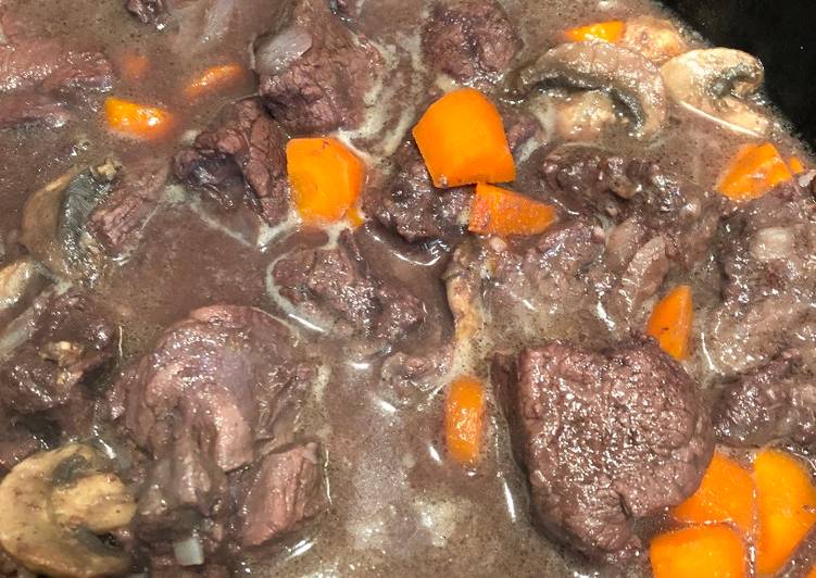 La Recette Pas à Pas Boeuf bourguignon