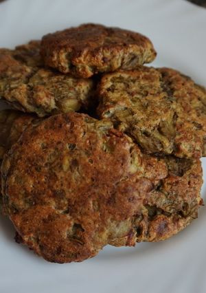 Una foto de Hamburguesas vegetales de berenjenas