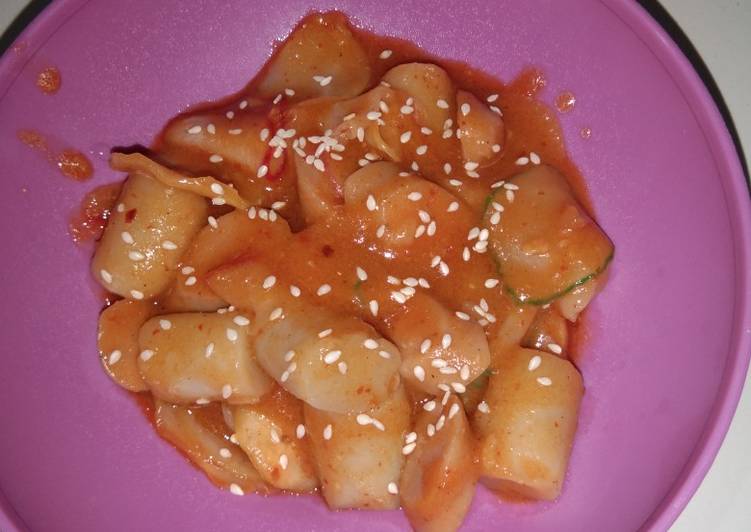 Langkah Mudah untuk memasak Seblak tteok Anti Gagal