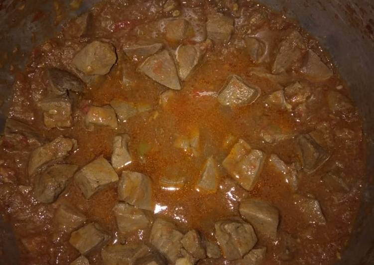 Recipe of Homemade Fried liver stew