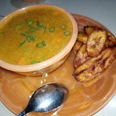 A picture of Hungry rice soup #paten accha.