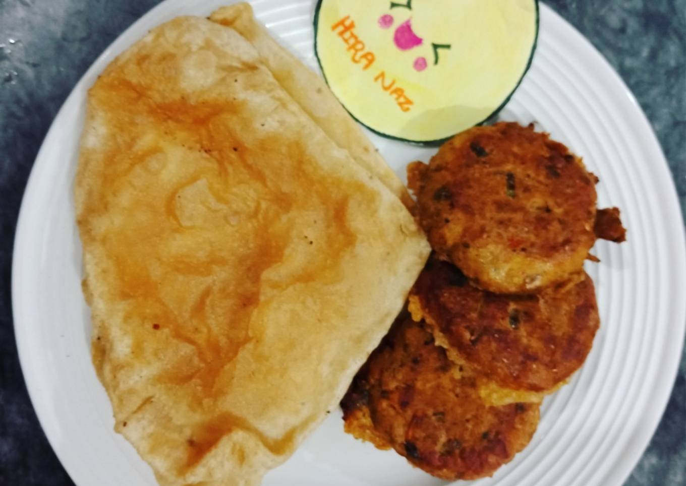 Shami Kabab With Puri..!