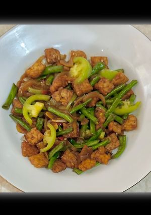 Foto resep Oseng Kacang Panjang Tempe