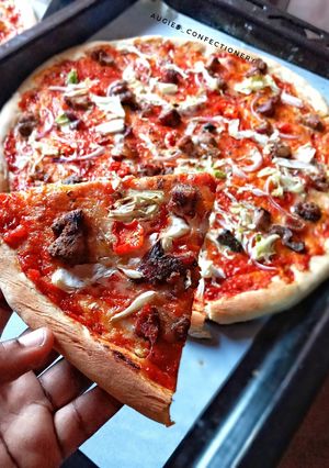 A picture of Cheeseless pizza2.