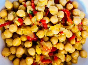 Una foto de Garbanzos full proteína sin arroz!!