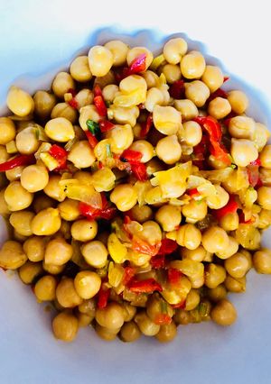 Una foto de Garbanzos full proteína sin arroz!!