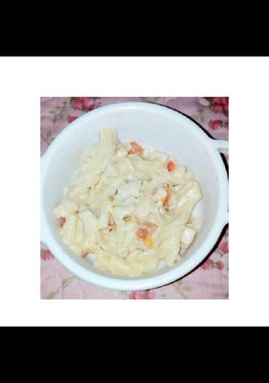 Foto resep Mpasi Fusilli carbonara