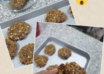 Ultimate, Prepare Chewy Dark Chocolate Chip Raisin Oatmeal with Cashew Nuts Home Style