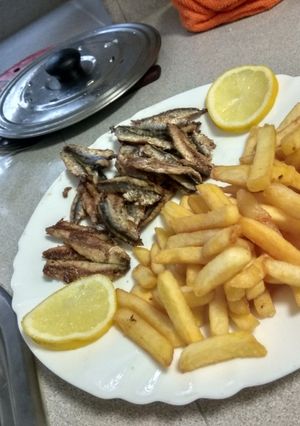 Una foto de Boquerones fritos