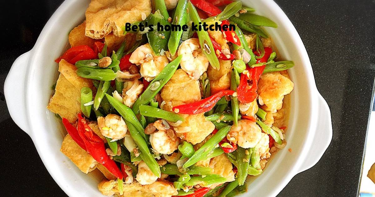 Resep Tauco Udang Buncis tahu kering oleh Betty T 