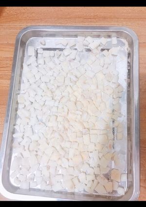 Hình của món Mứt dừa non.