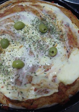 Una foto de Pizza integral 💗📋