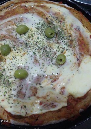 Una foto de Pizza integral 💗📋