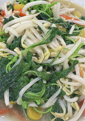 Foto resep Tumis toge bayam paprika