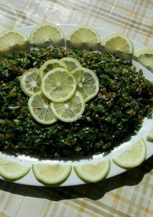 A picture of Lebanese Tabbouleh.