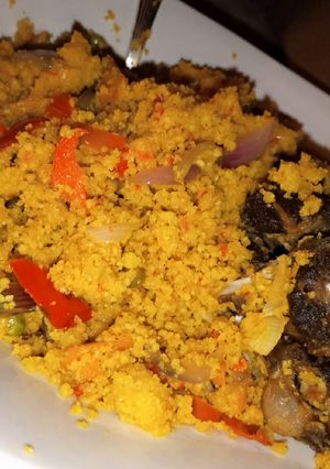A picture of Fried vegetable couscous😋.