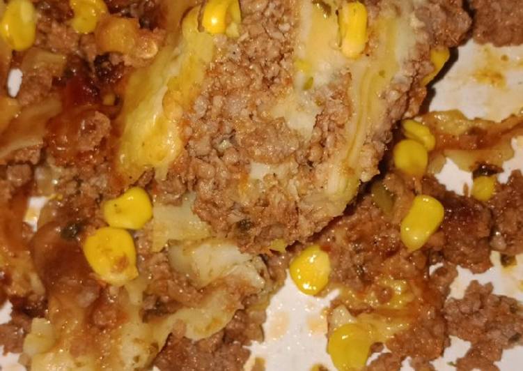 Recipe of Homemade Corn beef lasagna