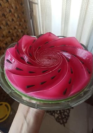 عکسی از دستور ژله یلدایی دلبر 🍉