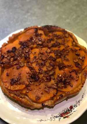 Une photo de Tarte tatin butternut et miel