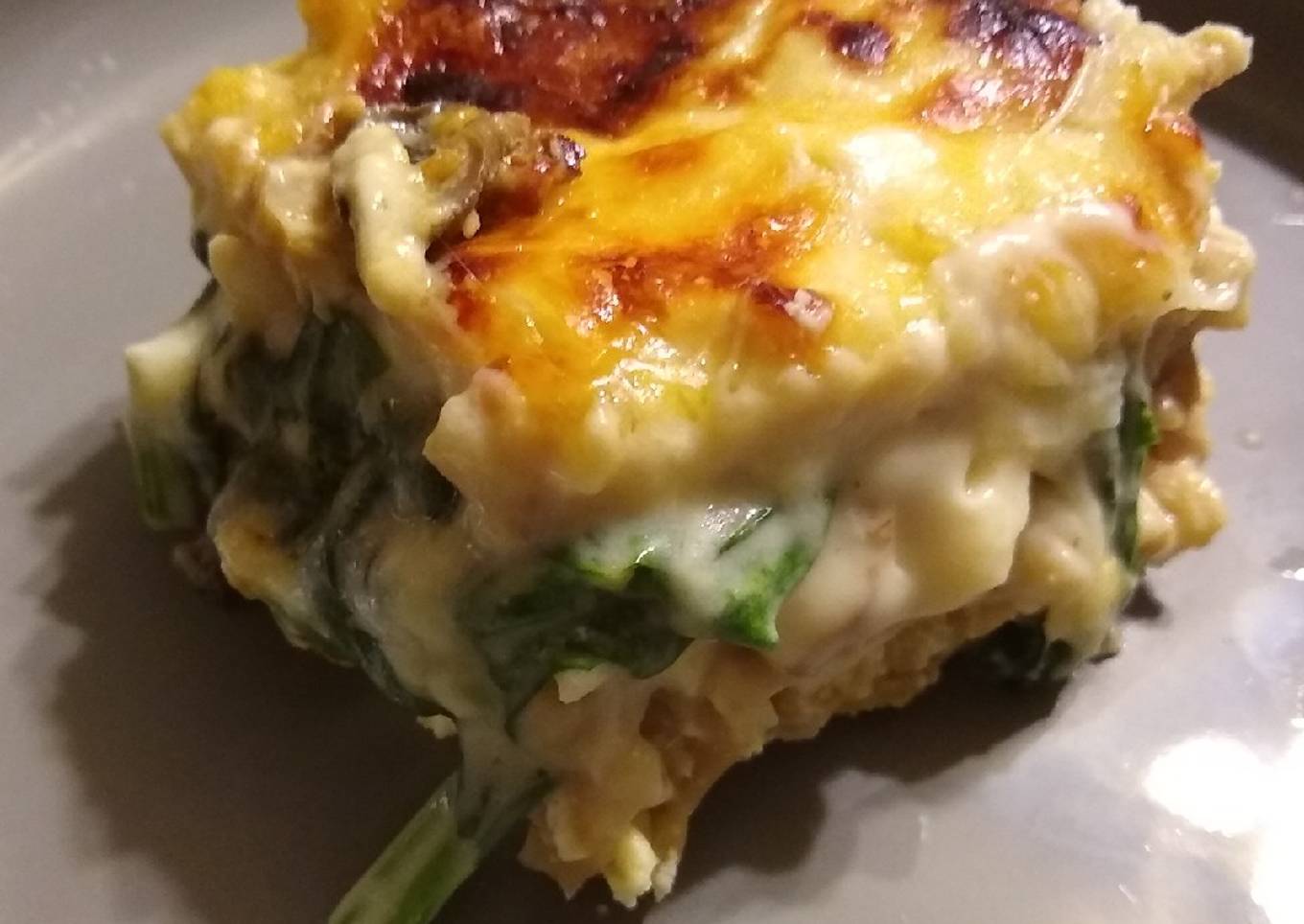 Vegetarian Lasagna with White Sauce