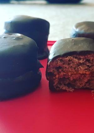 Una foto de Alfajores de chocolate