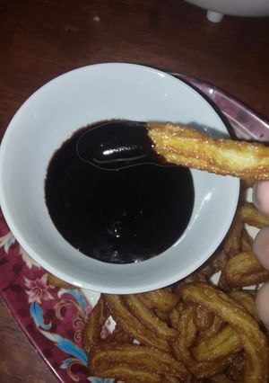 Gambar Churros sos coklat