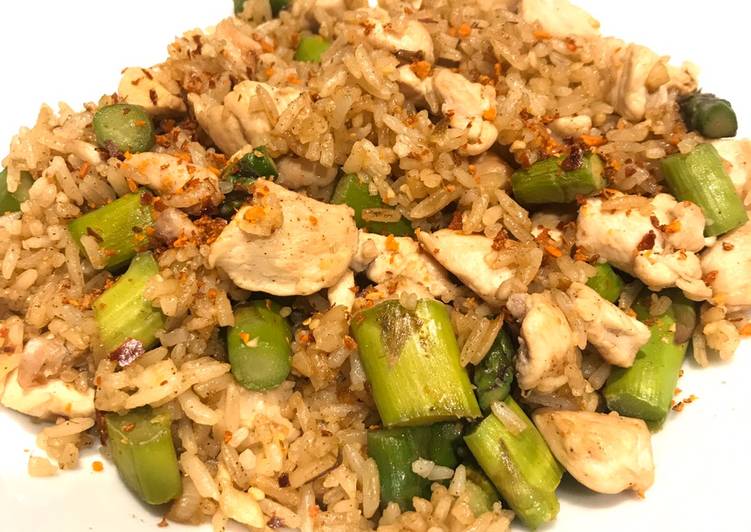 Chicken Asparagus Fried Rice