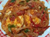 Telur ceplok sambal pedas manis