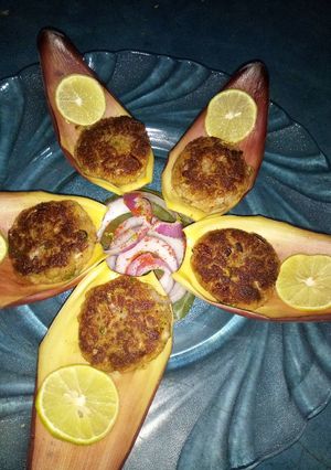 A picture of Navabi veg Kabab.