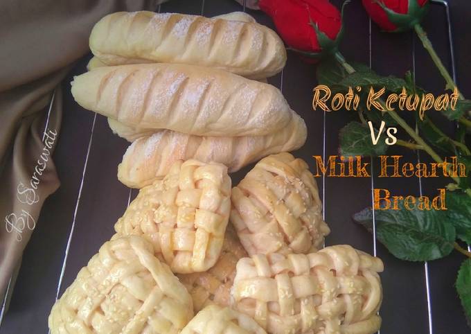 Resep Roti ketupat Vs Milk Hearth Bread, Bikin Ngiler