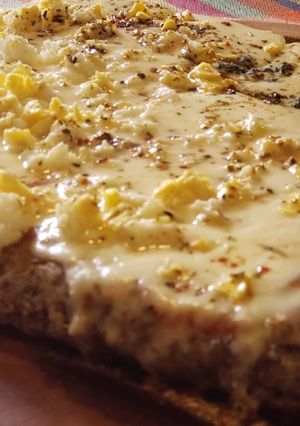 Una foto de Pizza con harina de lino en Flip