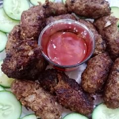 A picture of Beef kabab.