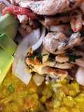 Green Peas with Sautéed Chicken Breast