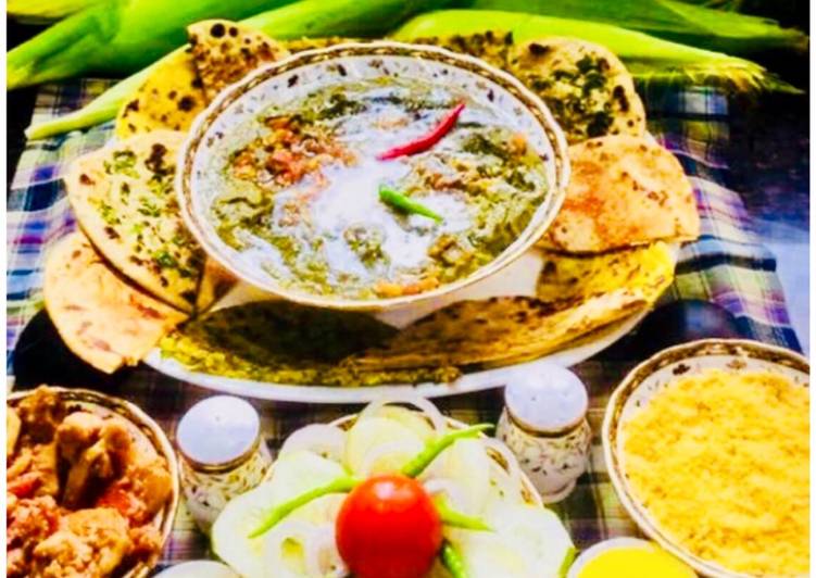 Easiest Way to Make Super Quick Homemade #Punjabi Sarson Ka Saag