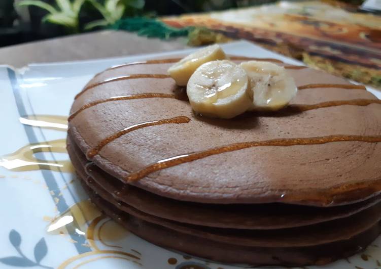 American style pancake coklat ala gordon ramsey