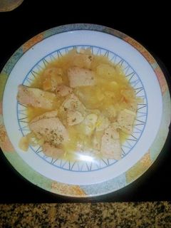 Una foto de Lomo asado al vino blanco