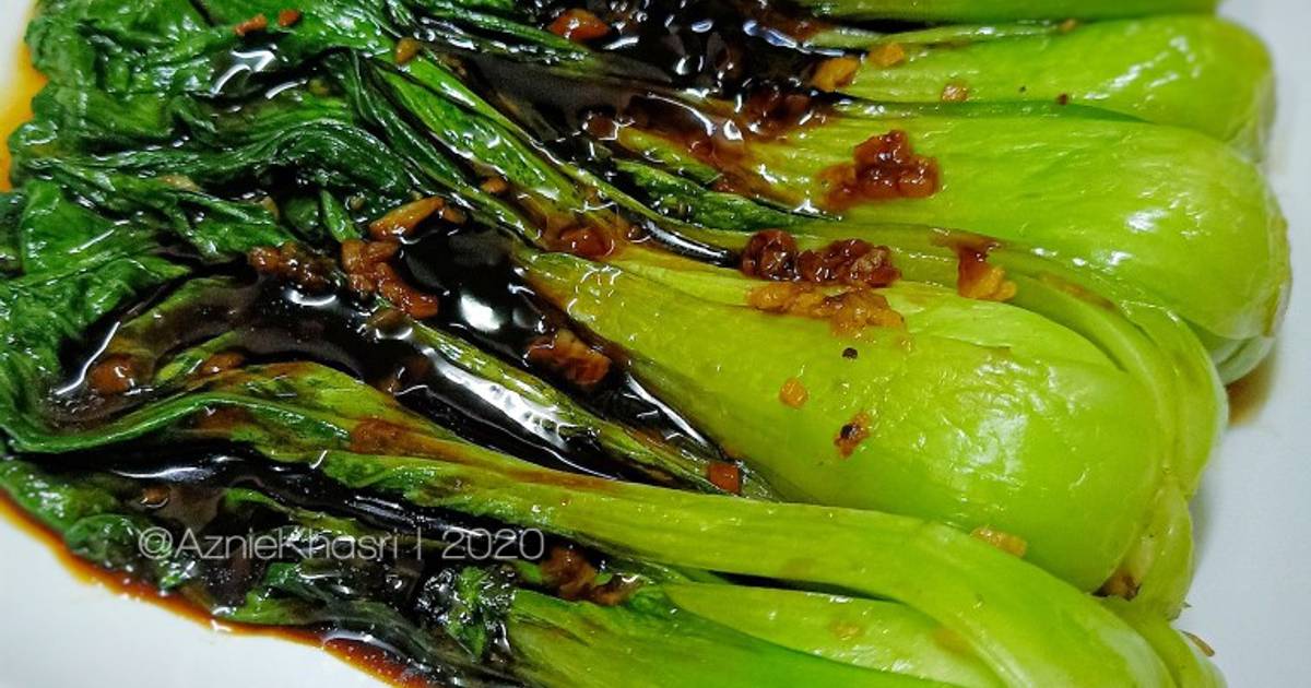 Resipi Bok Choy Oyster Sauce oleh Aznie Khasri Cookpad