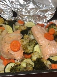 Una foto de Salmón en Papillón