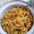Tumis ayam suwir untuk isian roti/panada/pao dll