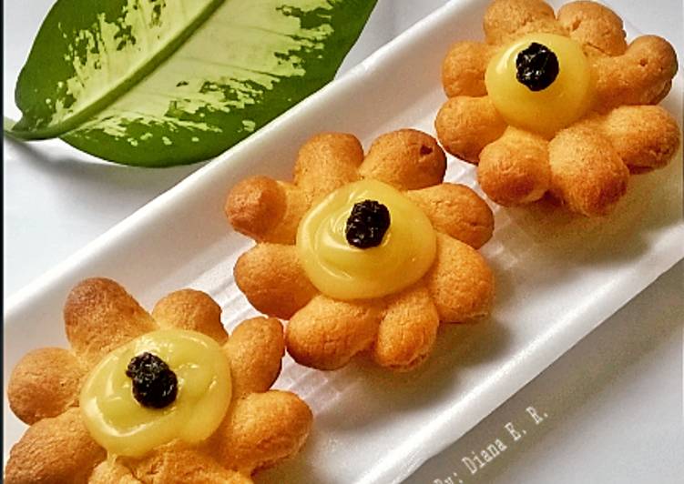 Sus/Soes Bunga Vla Vanila Ekonomis 2 Telur & Simple #pr_soesbukansusi