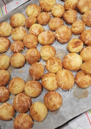 A picture of Cheese Gougères.