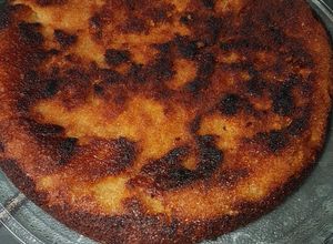 Una foto de Bizcocho sin huevos (con aquafaba) en olla de presión