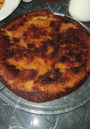 Una foto de Bizcocho sin huevos (con aquafaba) en olla de presión