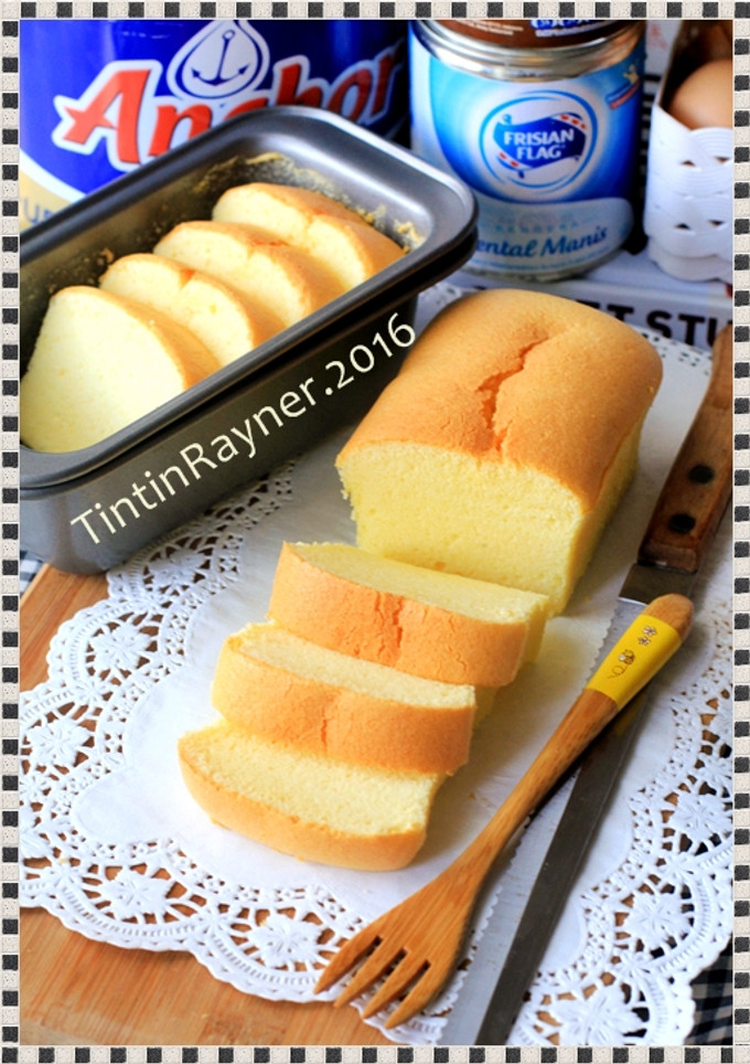 Foto resep Condensed Milk COTTON CAKE 5 Bahan Smooth & Silky Recomended