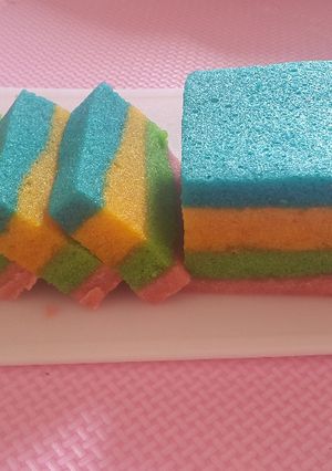 Foto resep Rainbow Cake Kukus
