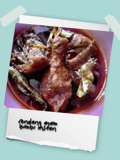 Foto resep Rendang ayam bumbu instan
