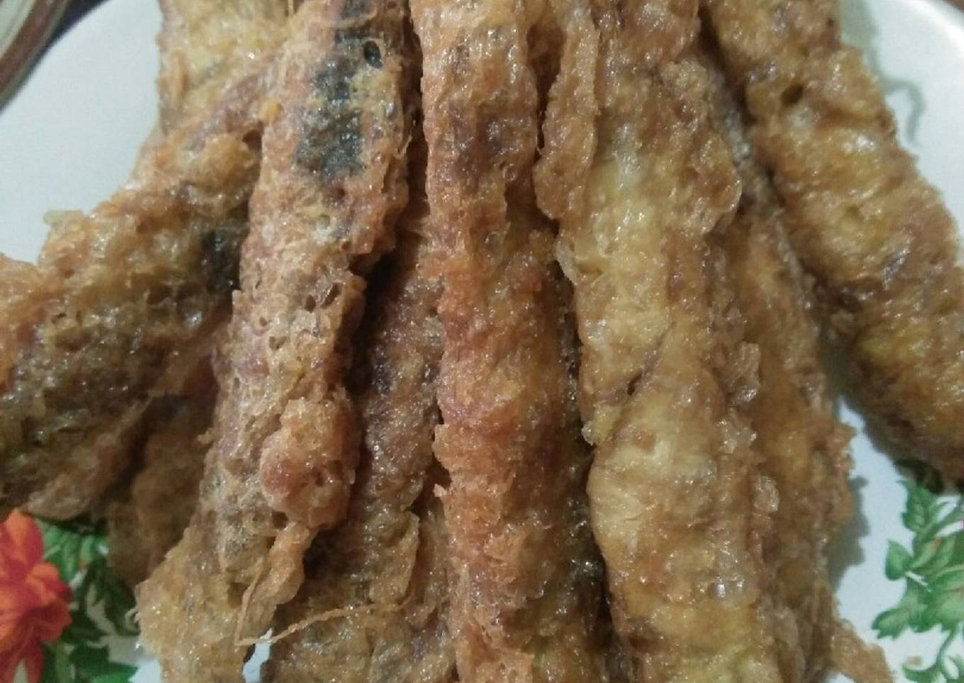 Sate otak sapi balut telor