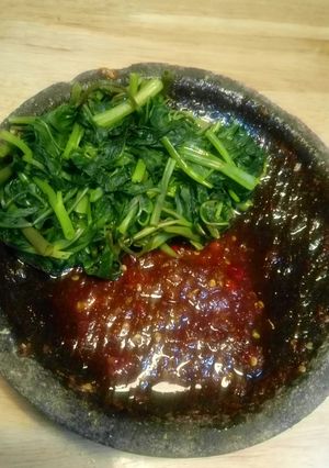 Foto resep Sambel asem kangkung