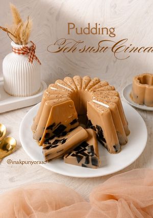 Foto resep Pudding Teh Susu Cincau